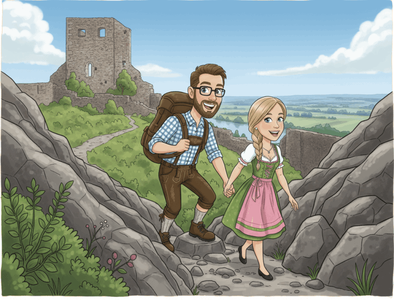 Wanderung Burgruine Donaustauf